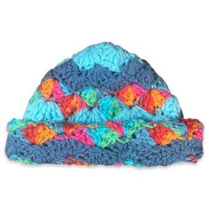 Multi Color Hand-knit Beanie (kids)